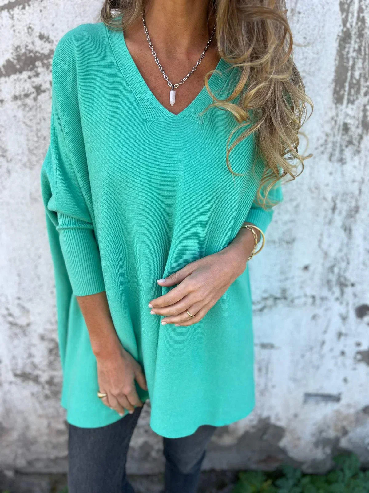 Carmen™ - Luxurious oversized V-neck sweater