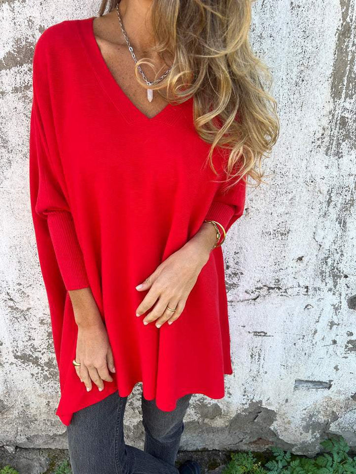 Carmen™ - Luxurious oversized V-neck sweater