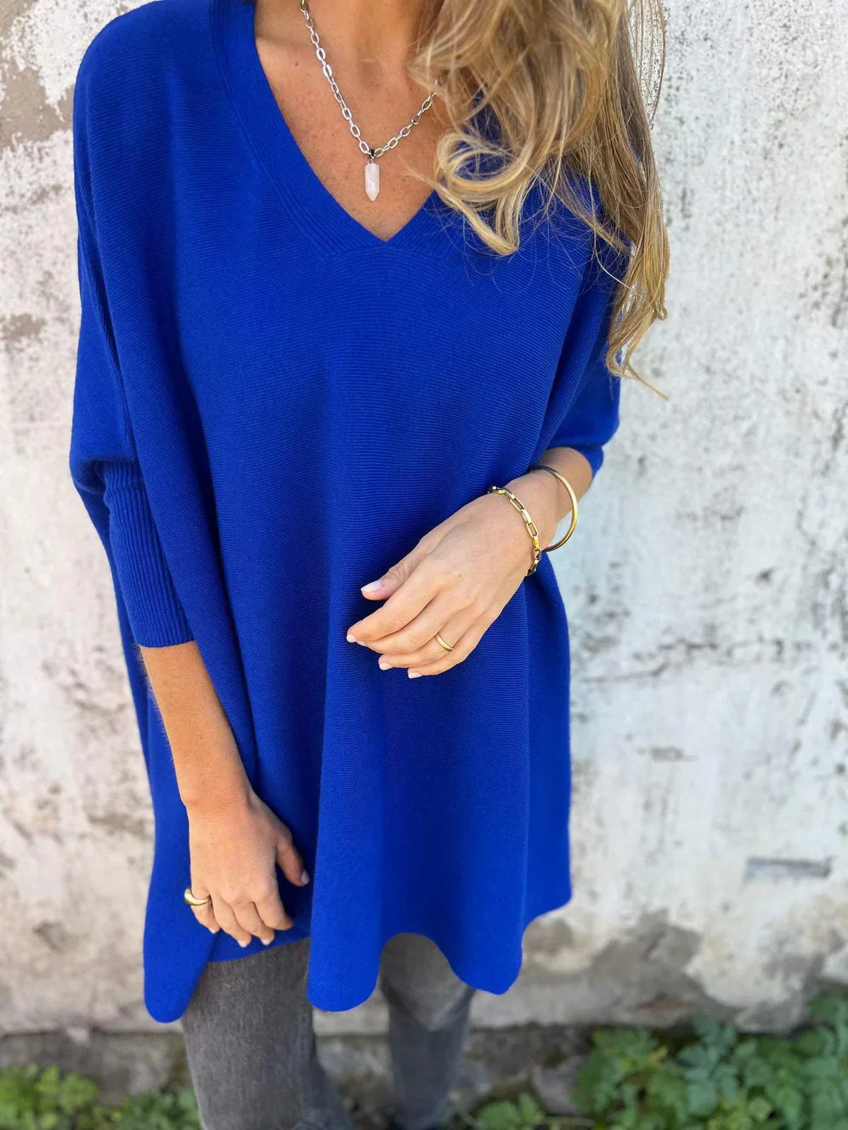 Carmen™ - Luxurious oversized V-neck sweater