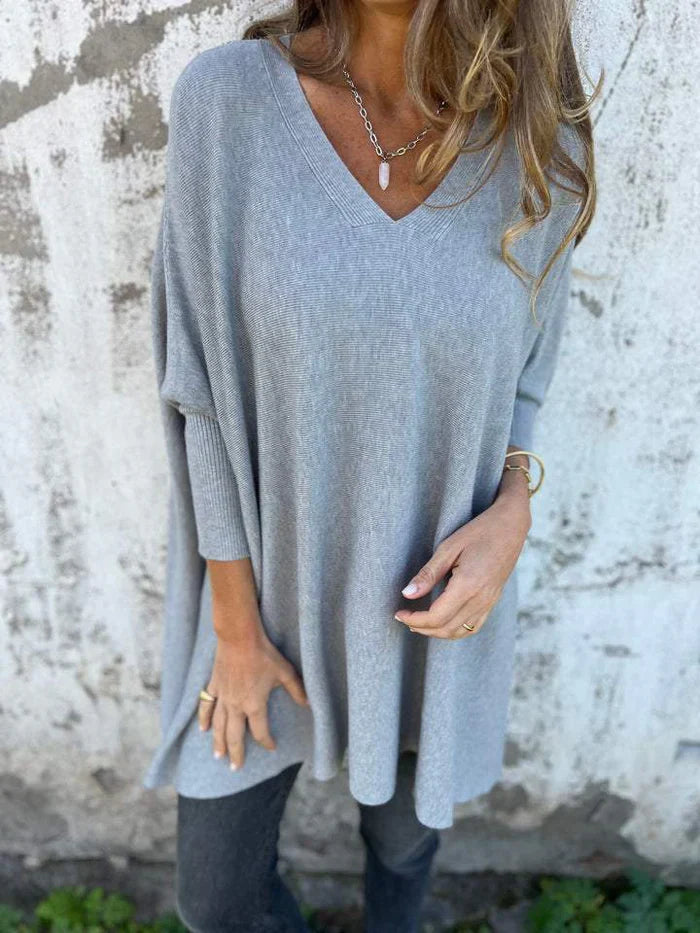 Carmen™ - Luxurious oversized V-neck sweater