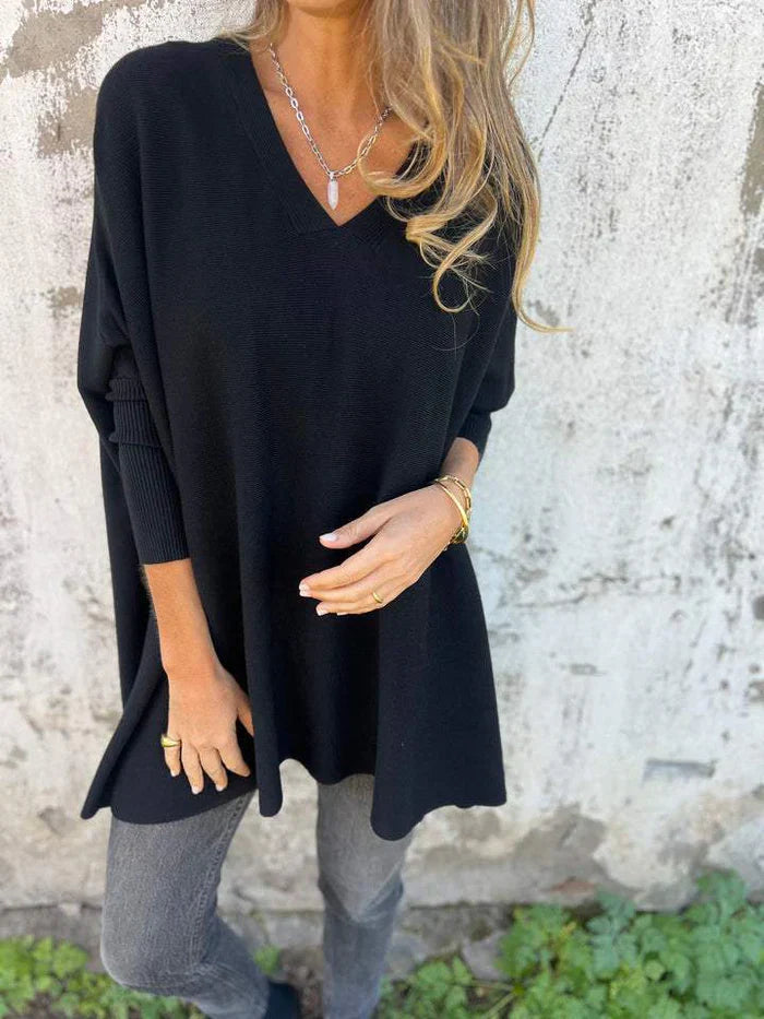 Carmen™ - Luxurious oversized V-neck sweater