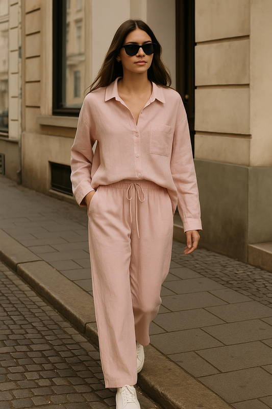 Solène™ - Elegant 2-Piece Linen Set for Effortless Style