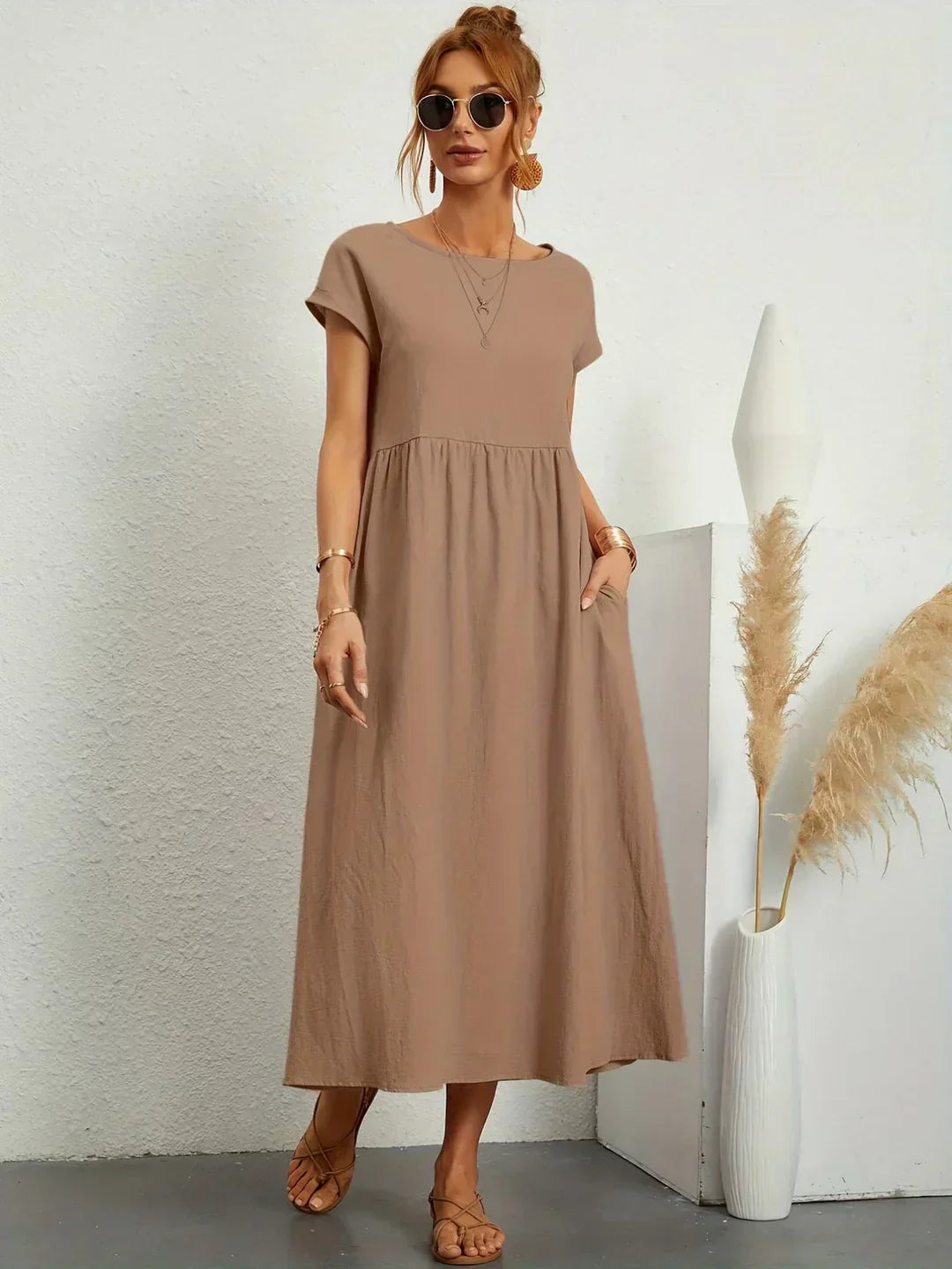 Anja™ - Elegant, cozy dress with practical pockets