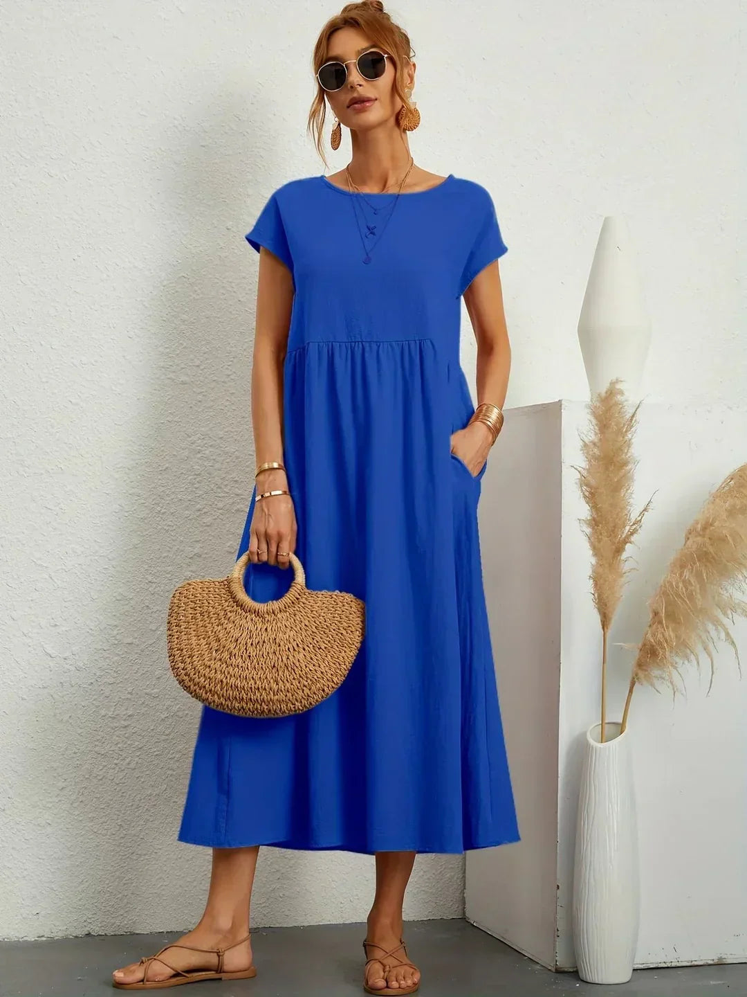 Anja™ - Elegant, cozy dress with practical pockets