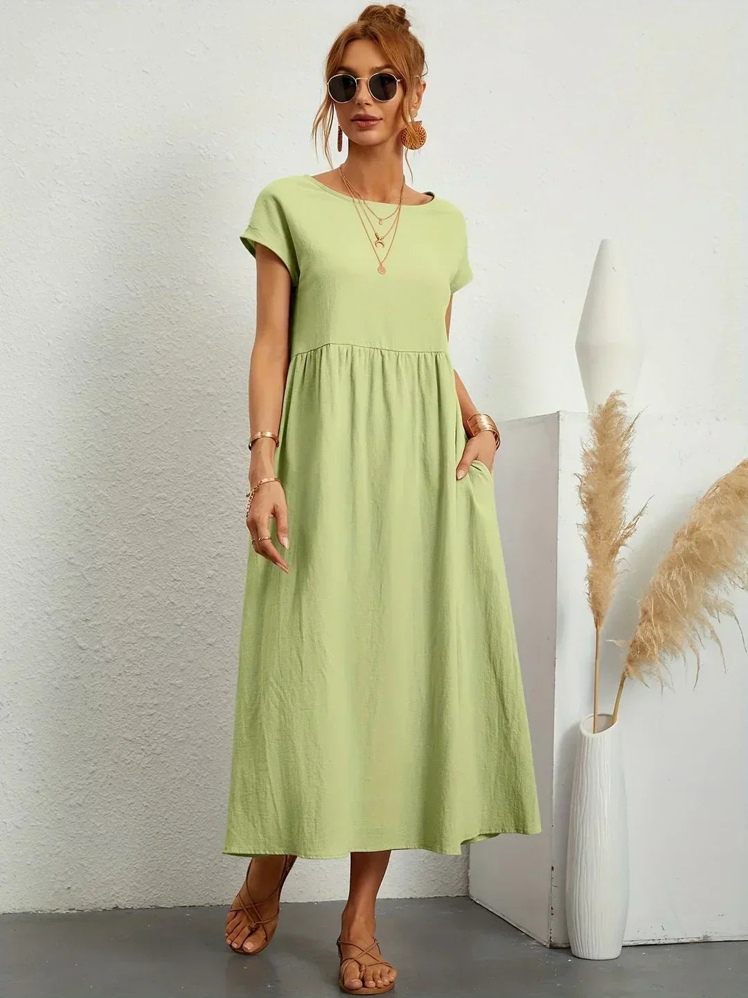 Anja™ - Elegant, cozy dress with practical pockets