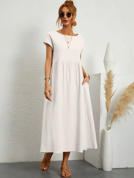 Anja™ - Elegant, cozy dress with practical pockets