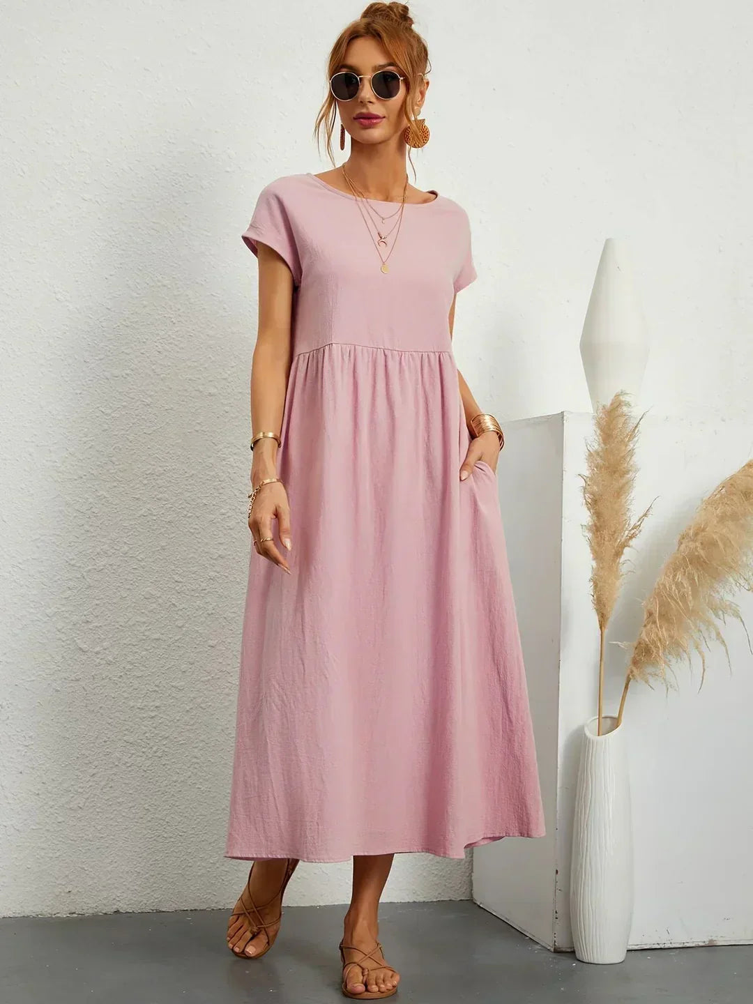 Anja™ - Elegant, cozy dress with practical pockets