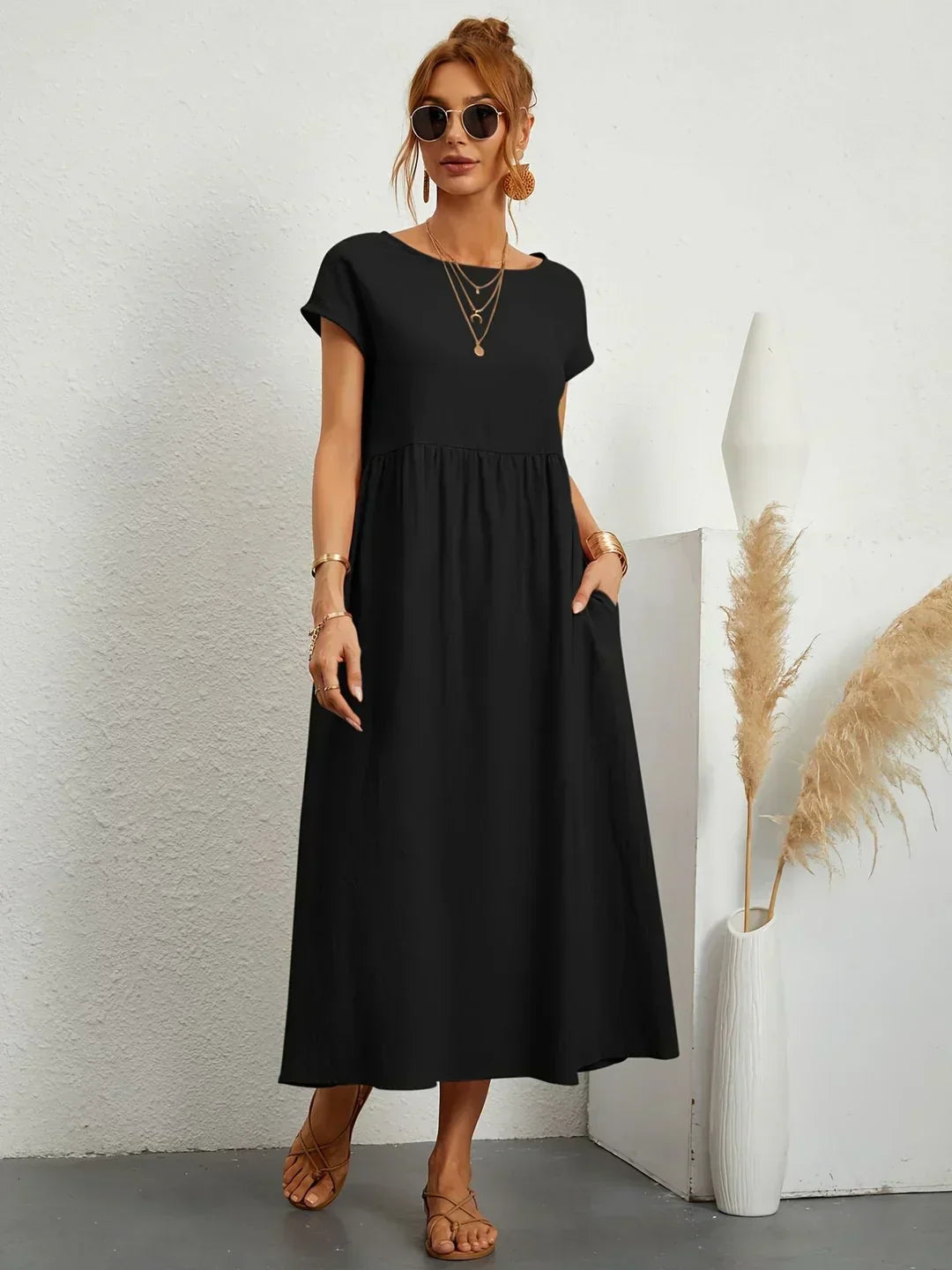 Anja™ - Elegant, cozy dress with practical pockets
