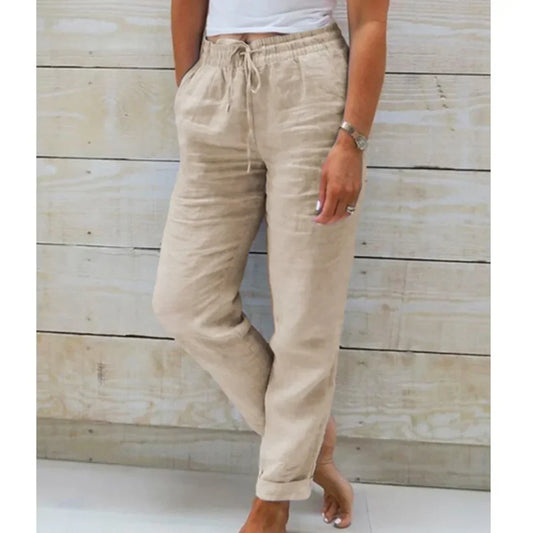 Francesca™ - Linen Stretch Pants for Stylish Comfort